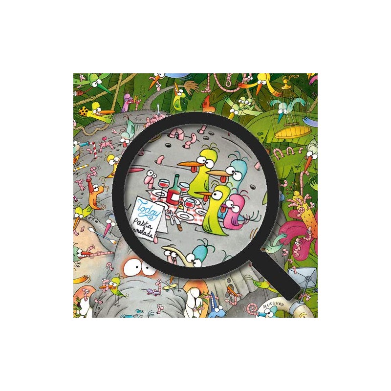 Heye HY29921 Elephant's Life Marino Degano Puzzle, Brown