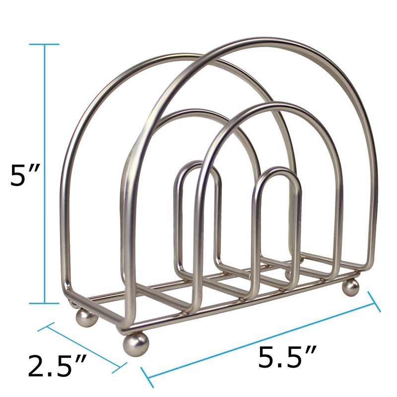 Blue Donuts Satin Nickel Arc Collection Napkin Holder – Napkin