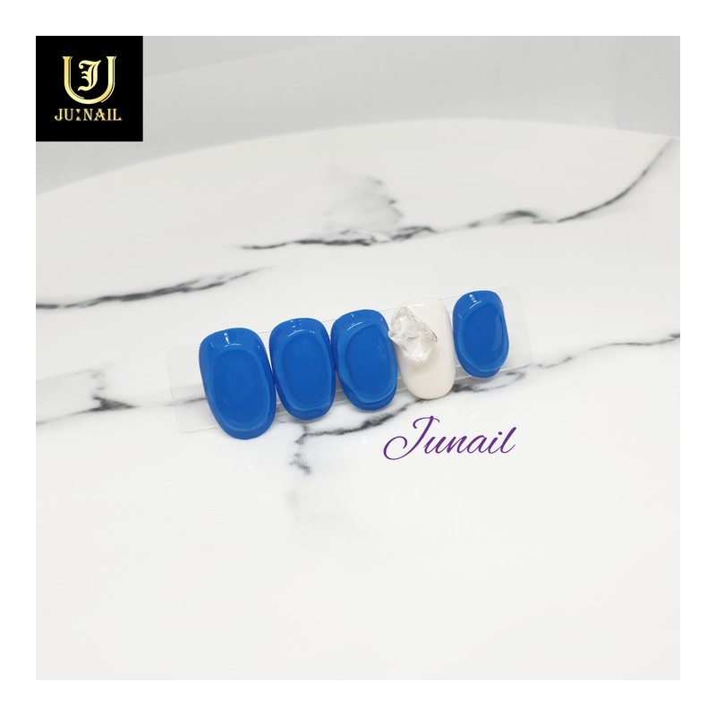 ✏Draw a circle handmade nail tip - Long round /