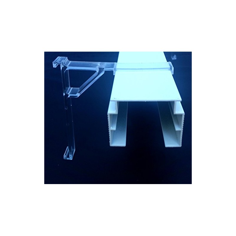 Vertical Blind Clear Valance Clip Bracket - PKG of 20
