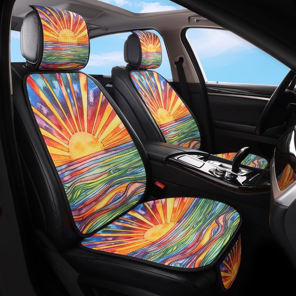 Tewujay Car Seat Covers Set, 2 - Front Seat Full