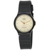Casio Men's MQ24-9E Black Resin Quartz Watch with Gold Dial