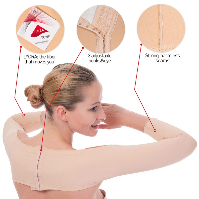Brazo superior de compresión de manga Shaper Crop parte superior