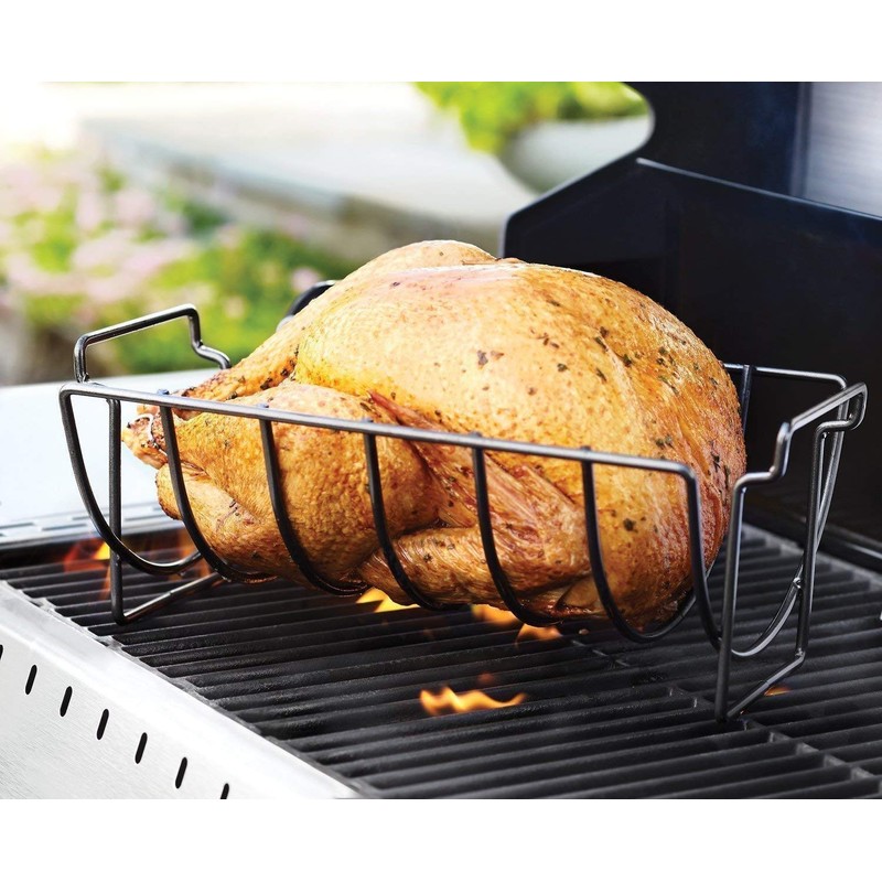 KUNANG BBQ Rib Racks for Smoking,Turkey Roasting Rack Roast Rack
