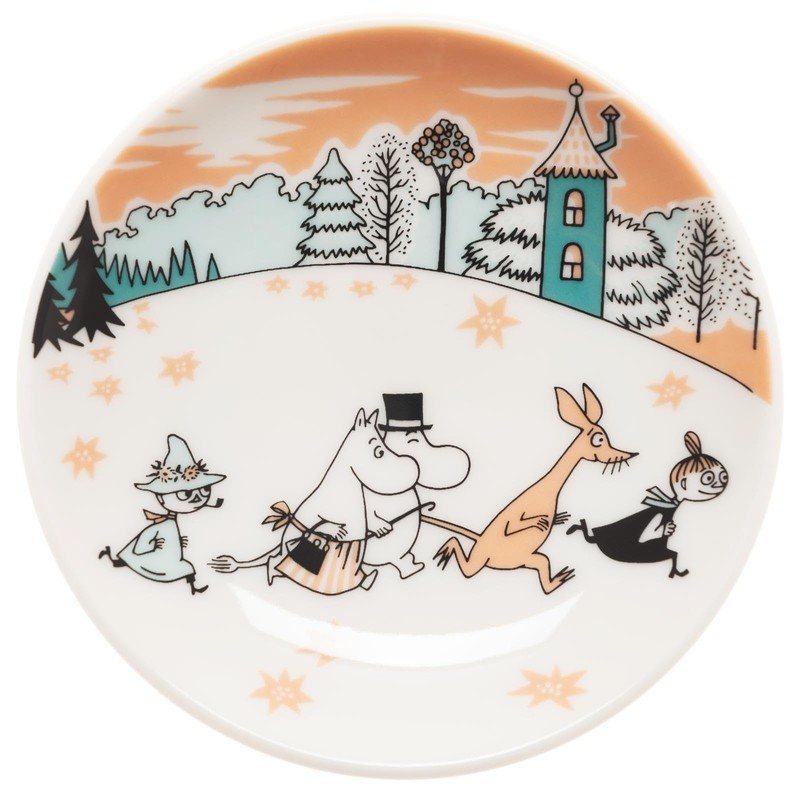 Moomin Arabia 1077472 Mini Plate Small Plate 4.1 inches (10.5