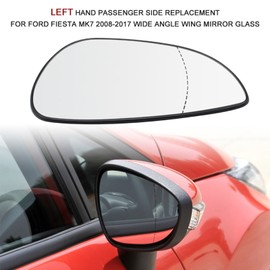 Left Hand Passenger Side Replacement for Ford Fiesta Mk7 2008-2017 Wide Angle Wing Mirror Glass