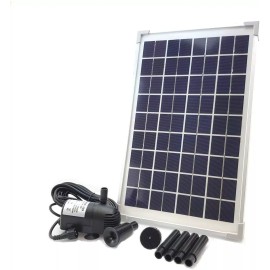 AEO Solar Water Pump KIT: DC Brushless 196GpH Water Pump w/ 10W Solar Panel