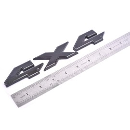 UpAuto 1 Piece RAM 4X4 Emblem Badge 8.5"x1.5" Big Size Nameplate Replacement Sticker for Dodge 2015 2016 2017 Ram Rebel (Black)