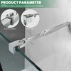 Shower Door Support Bar, Wall-to-Glass Support Arm 450-700mm Long to