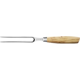 Felix Solingen 970716 Size S Olive Meat and Roast Fork - 16 cm Blade Steel - Olive Wood Handle - Made in Germany