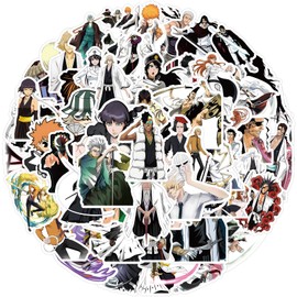 Cool BLEACH Anime Stickers Pack 100 PCS |Stickers for Car,Laptop,Water Bottles,Stickers for Teens Cute Vinyl Decals