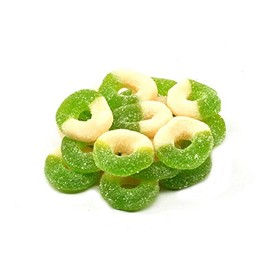 Granny Smith Green Apple Gummi Rings - 5 lb.