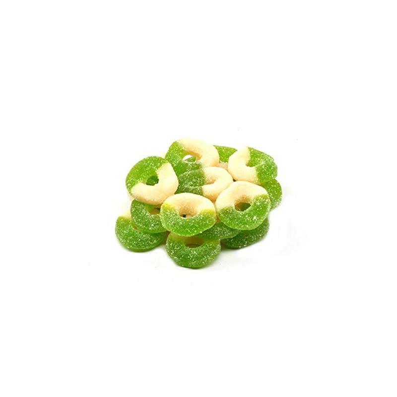Granny Smith Green Apple Gummi Rings - 5 lb.