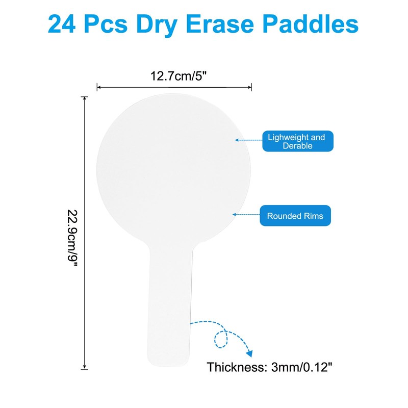 PATIKIL 9 x 5 Inch Dry Erase Boards, Pack of