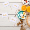Blank Toothpick Flags, 100 Pcs Writing Craft Paper Food Label
