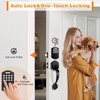 Probrico Fingerprint Keyless Entry Door Lock with Handle, Smart Front