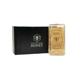 Edible Raw Honeycomb Gift Box Set, Approx. 7 oz. - American Made by Pure Southern Honey
