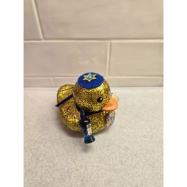 Gold Glitter Passover Duckie Holiday Jewish duck 3.5 Inch Duck