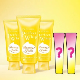 Senka [+미니휩] 센카 퍼펙트 휩 폼클렌징 비타민C 포어리스 글로우 100g, 3개 [+Mini Whip] Senka Perfect Whip Foam Cleansing Vitamin C Poreless Glow 100g, 3 pieces