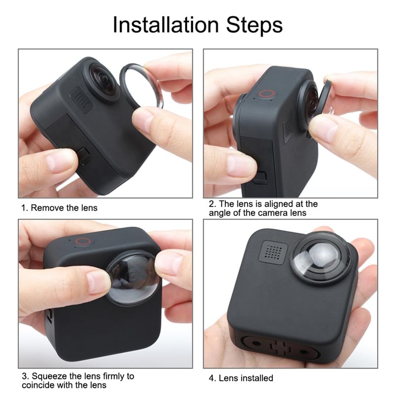FotStdio - Protector de lente compatible con GoPro Max PC,