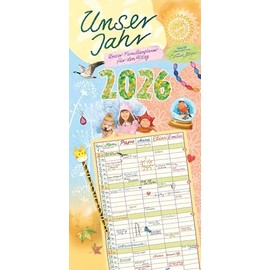 Unser Jahr - Unser Familienplaner für den Alltag 2026 - Familien-Timer - Termin-Planer - Kinder-Kalender - Familien-Kalender - 22x45