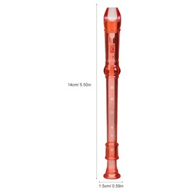 Tofficu Soprano Recorder 6-Hole Soprano Decanter Clarinet for Beginners Soprano Decant Flute Beginner Flutes ABS German Recorder Small Flute Beginner Clarinet Child Mini Plastic Pack of 8
