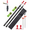 Adjustable Tarp Poles 2 Pack,Heavy Duty Aluminum Alloy Camping Tarp