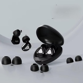 Tranquil Noise Reduction Earplugs, Reusable Hearing Protection, Multiple Sizes with Case, Black