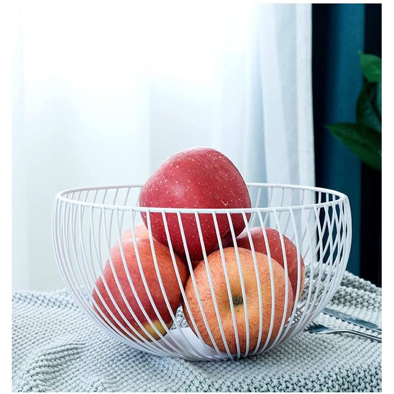 NORHOR Metal Fruit Basket, Iron Wire Fruit Basket, Fruit Bowls,