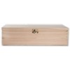 Oblong Wooden Box with Lid | 33 x 10 x