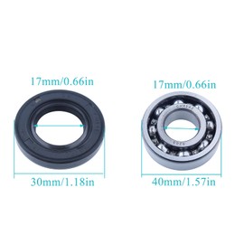 Atunee Crankshaft Bearings Oil Seals for Stihl 029 038 039 075 090 290 MS290 M310 MS380 MS381 MS390 Replace for 96390101743, 95030030440