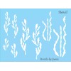 Stencils-by-Joanie Joanie Stencil Ribbon Seaweed Nautical Ocean Floor Marine Life
