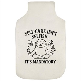 'Self-Care is Mandatory' Hot Water Bottle Cover (HW00041796)
