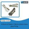 Frameless Frame Clips Large Picture Photo Frame Fixing Glass Spring