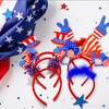 RIMYIUKU 6PCS Patriotic Head Boppers Headband, 4th of July Favors