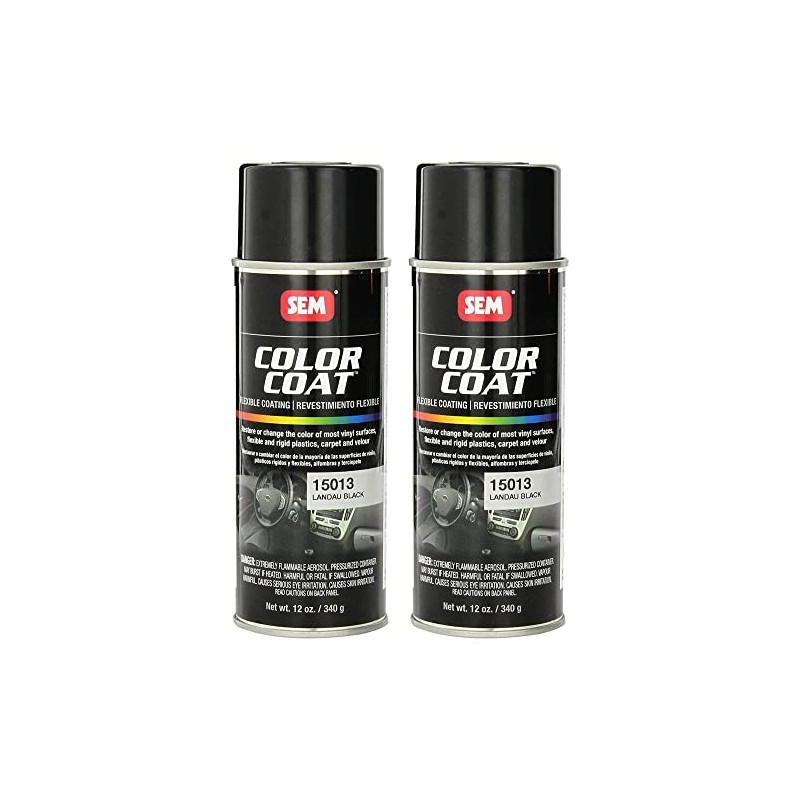 SEM 15013, Landau Black, Color Coat Vinyl Paint