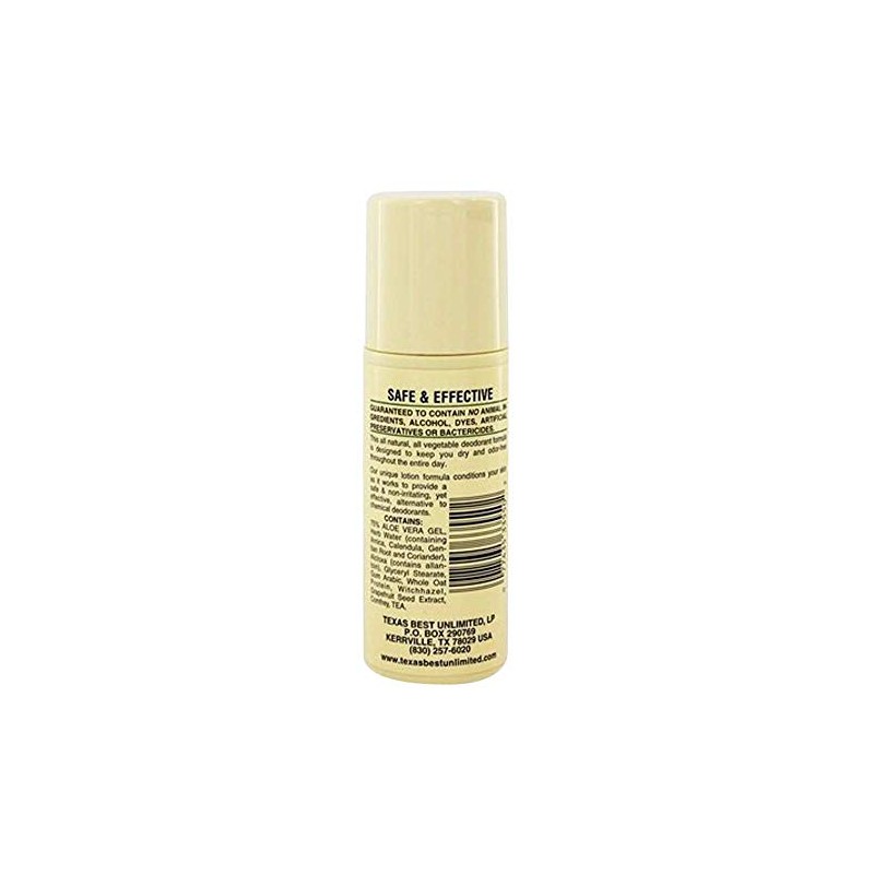 Alvera All Natural Roll-On Deodorant, Aloe Unscented, 3 oz, Pack