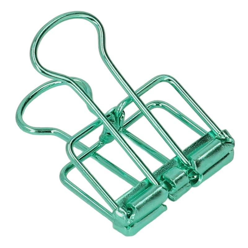 19mm 80pcs Binder Clips Strong Clamping Force Metal Hollow Tail