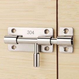 EA Stainless Steel Drop Bolt Latch with Hasp Lock Unit 2ea