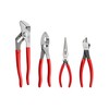 TEKTON Pliers Set, 4-Piece (Groove Joint, Slip Joint, Long Nose,