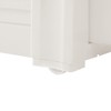 5 Tier Mobile Storage Cart, Modern White Slim Rolling Storage