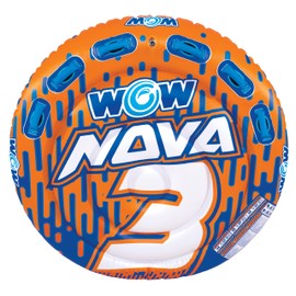 WOW Sports Nova Towable Deck Tube, Large Towable Tube for Boating 3 Persons