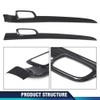 PIT66 Center Console Dashboard Panel Door Handle Trim Carbon Fiber