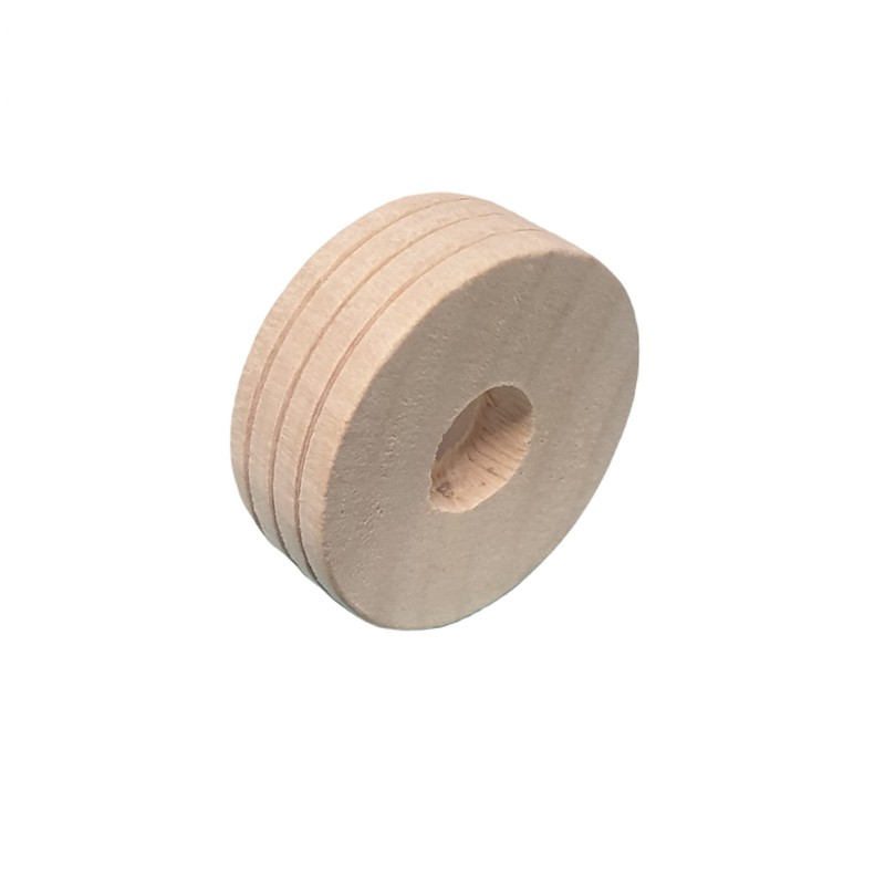 100 Wooden Birch Tracked Wheels for Toys/Models etc (30x30x12mm)
