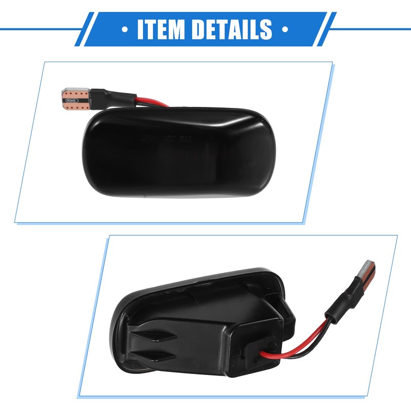 X AUTOHAUX 1 Pair LED Side Marker Turn Signal Light