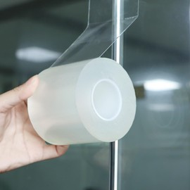 Transparent Window Weather Sealing Tape 3IN x 33 FT Draft Isolation No Residue Removable Adhesive Waterproof Windows Doors Shower Glass AC Units Ideal for Winter Seal & Summer Cold Air Loss Prevention