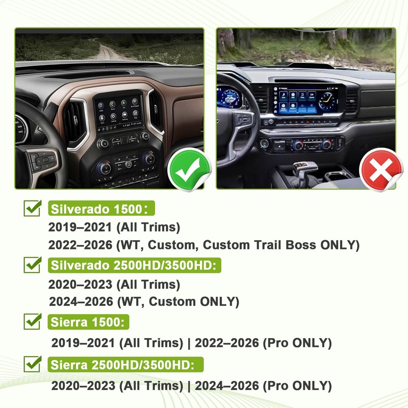 Dash Storage Tray for 2019-2026 Chevy Silverado/GMC Sierra 1500