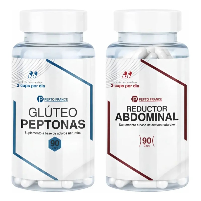 Peptofrance - Kit Suplementos Glúteo Peptona + Reductor Abdominal Cápsula*