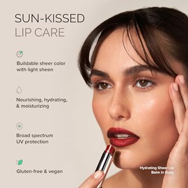 MDSolarSciences protector labial hidratante FPS 30 - Humectante labial con FPS 30 cicatrizante - Fórmula natural, vegana y sin químicos - protector hidratante, cremoso - Rojo - 4.2 g