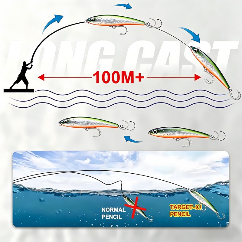 TABKSOLA Weitwurf - Esca artificiale per pesca in mare, 12